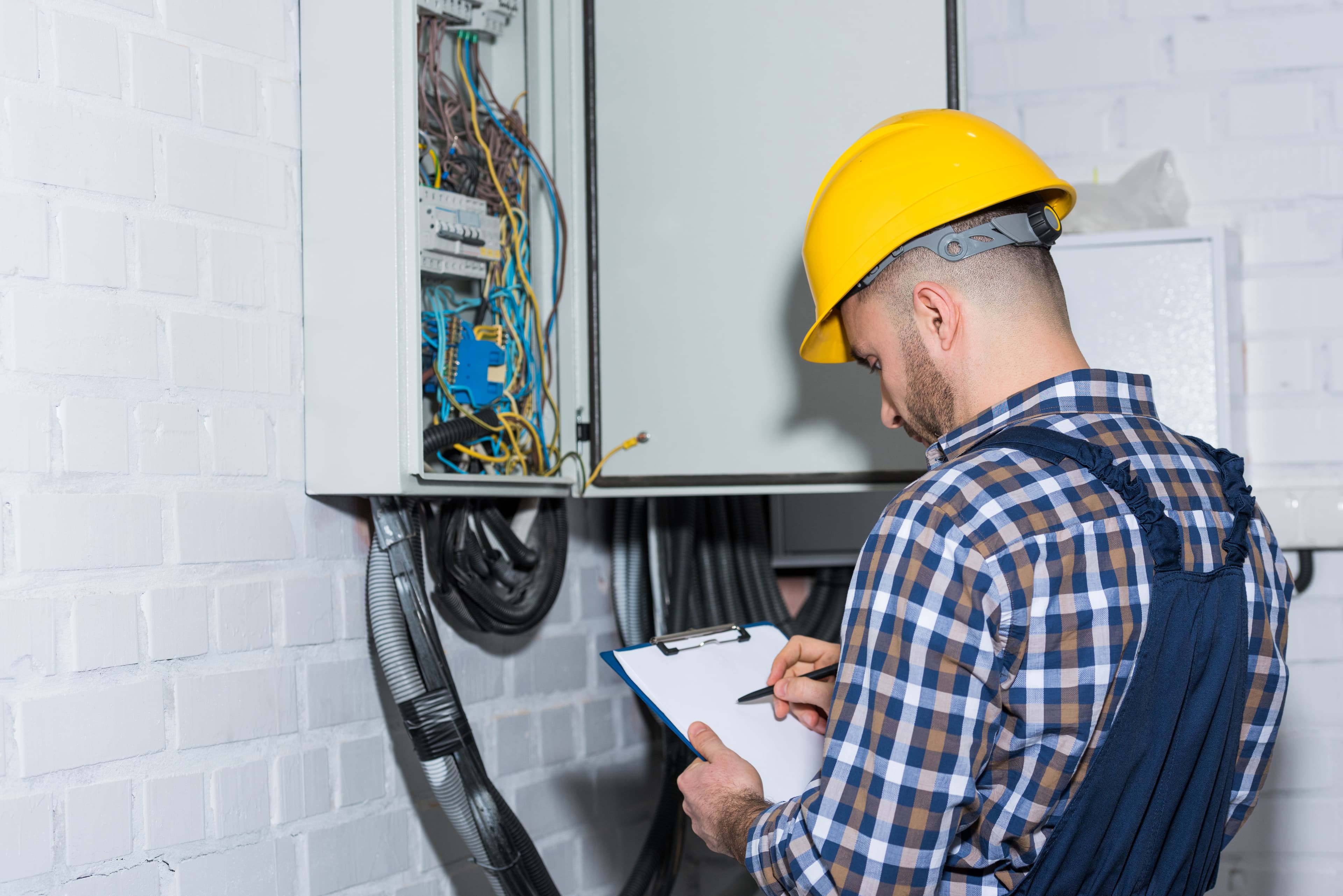 Old Federal Pacific electrical panel being replaced